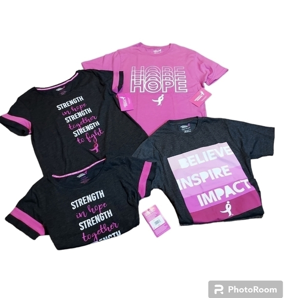Susan G. Komen 4 shirts NWT Breast Cancer Awarness Shirts - Picture 2 of 14
